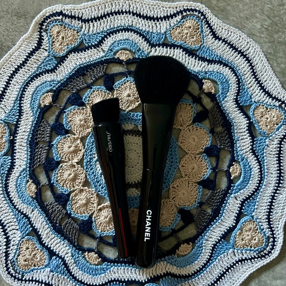 Chanel and Shiseido Black Makeup Brush Set